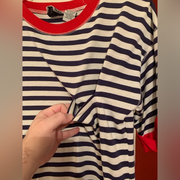 Midi relaxed striped dress - Picture 3 of 5